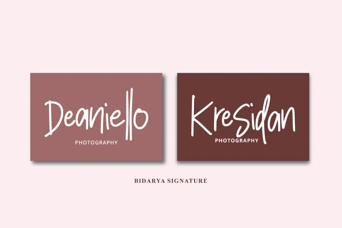 Bida Lettering Bidarya Signature Font - Fontpath