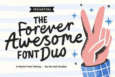 Forever Awesome Font Duo