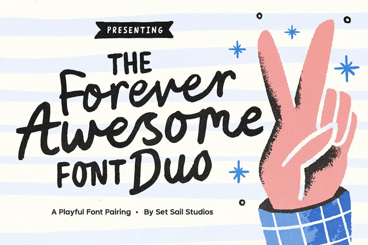 Forever Awesome Font Duo