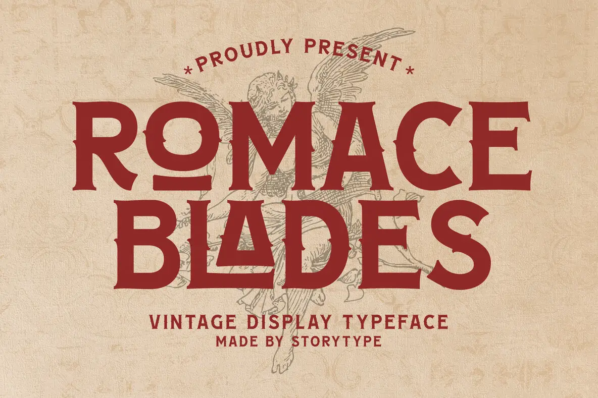 ROMACE BLADES Font - YouWorkForThem