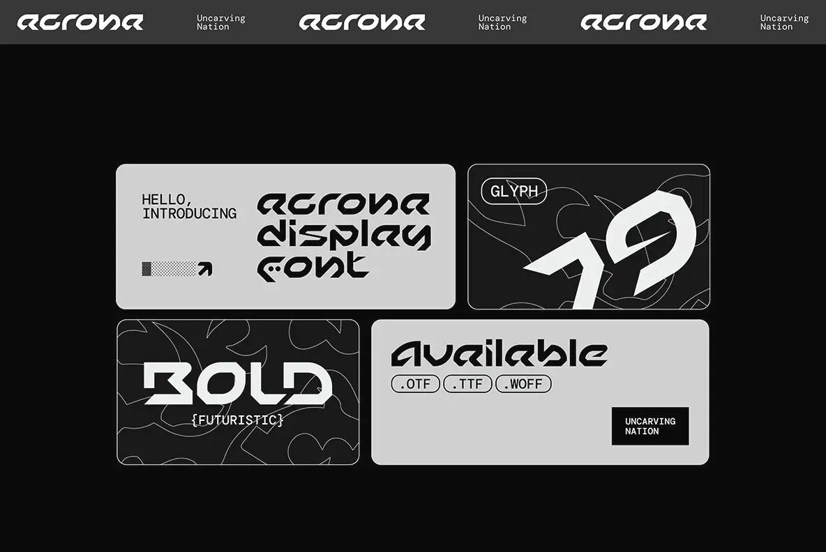 Acrona Font - YouWorkForThem