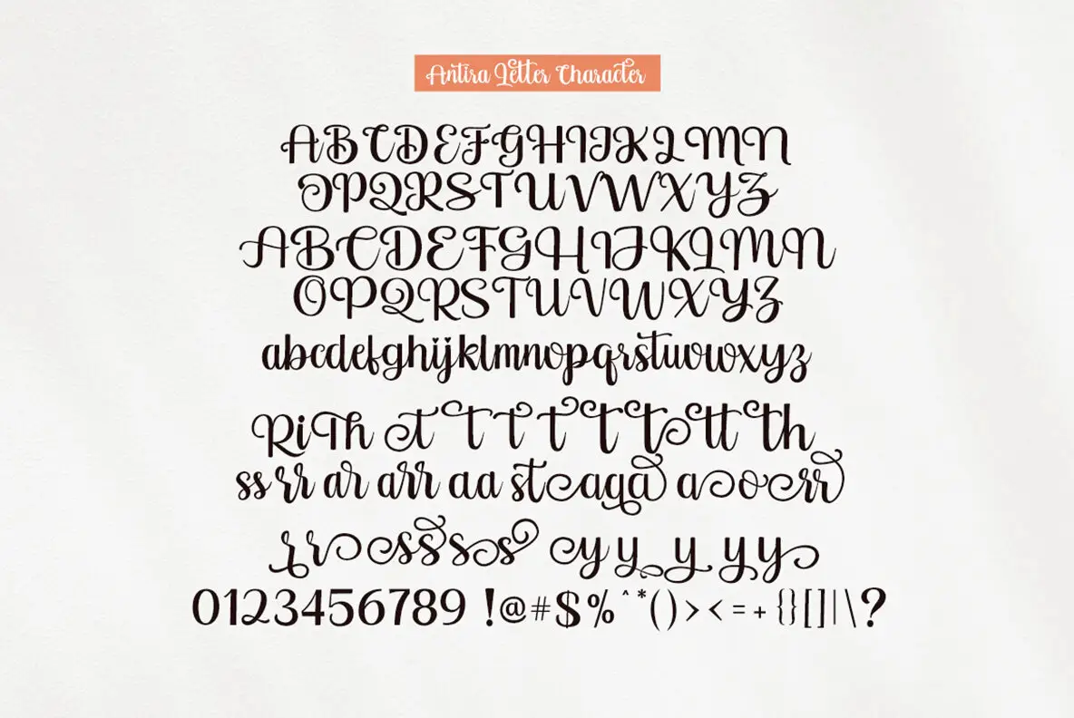 Antira Letter Font - YouWorkForThem