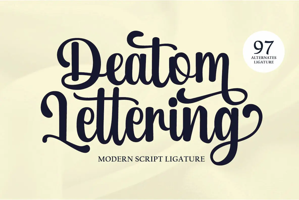 Deatom Lettering