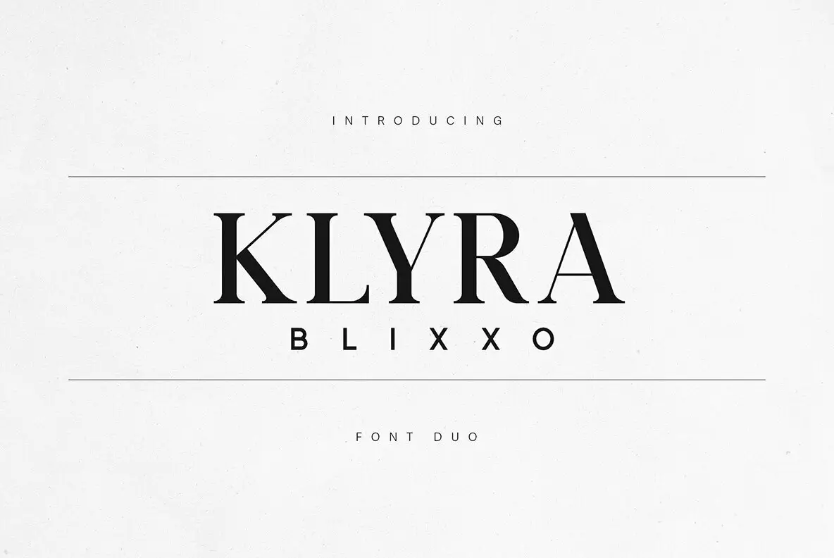 Klyra  Blixxo Font Duo