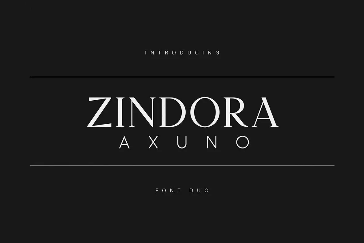 Zindora  Axuno Font Duo