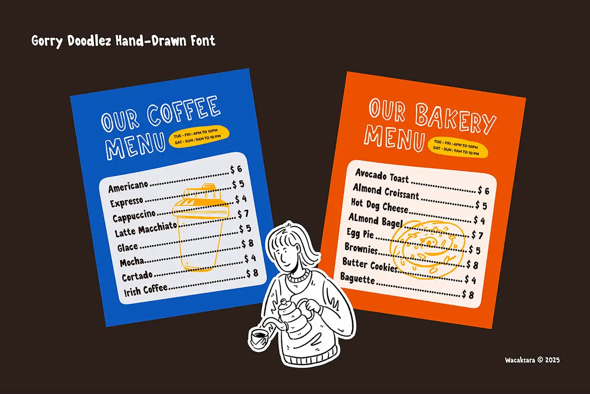 Gorry Writing Gorry Doodlez Font - YouWorkForThem