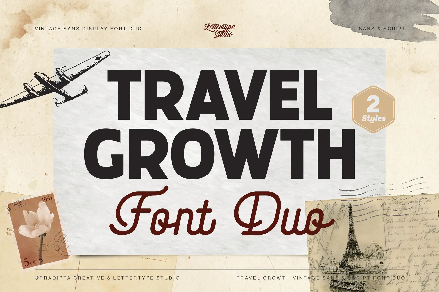 Travel Growth Font Duo