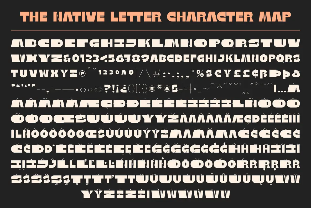 Native Text Types Native Letter Font - Fontpath