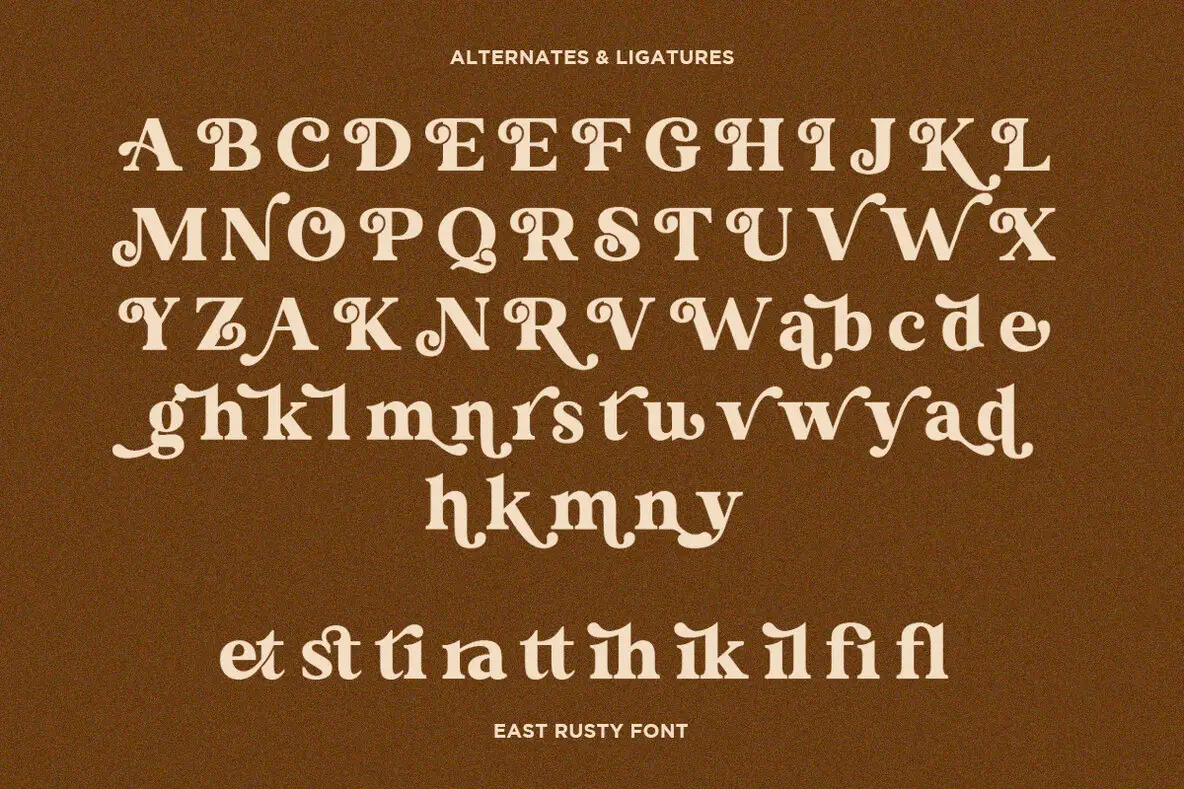 ET East Rusty Font - YouWorkForThem