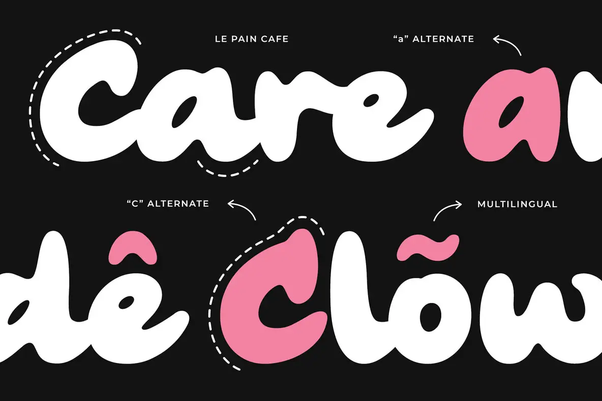 Pain Script Font Le Pain cafe Font - Fontpath