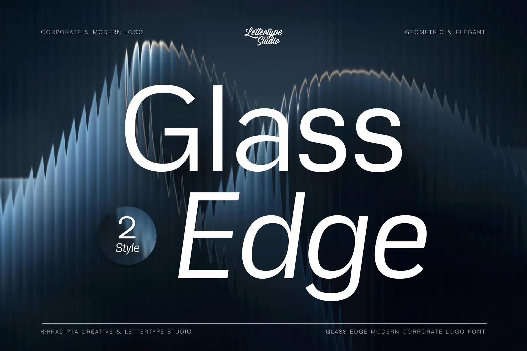 Glass Edge Font - YouWorkForThem