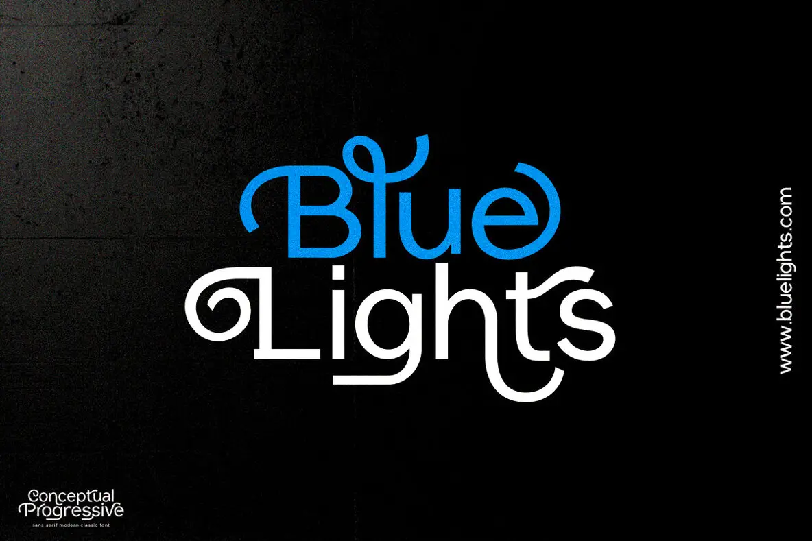 Prograssive Font Conceptual Progressive Font - FontPath