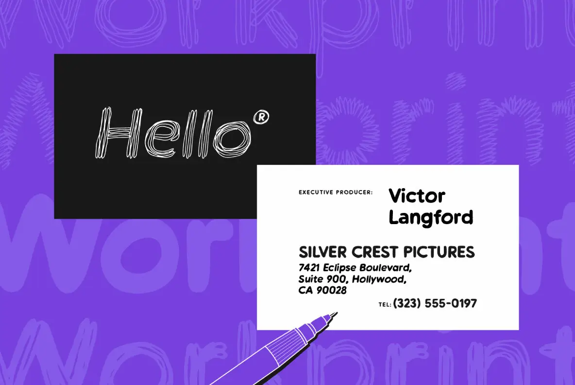 Workprint Font - YouWorkForThem