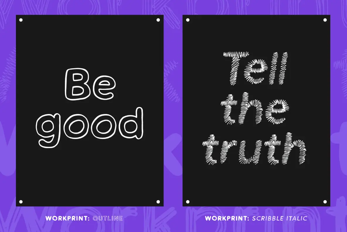 Workprint Workprint Font - Fontpath