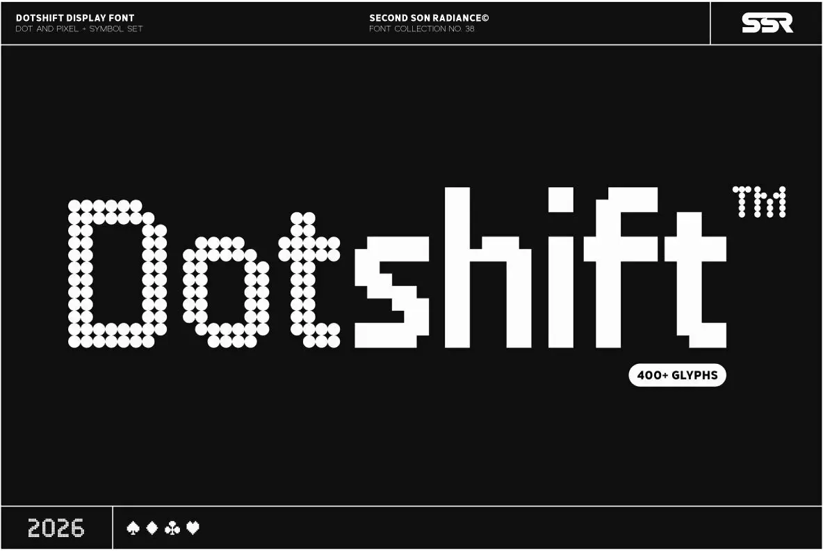 Ss Typeface SS Dotshift Font - YouWorkForThem