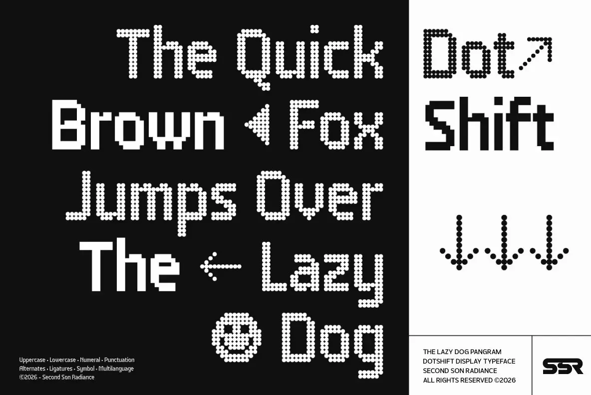 SS Dotshift Font - Fontpath