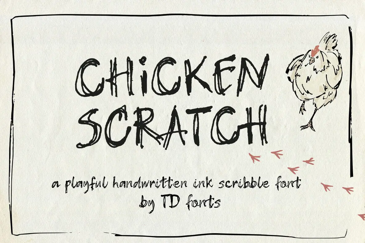Chicken Scratch Font - Fontpath