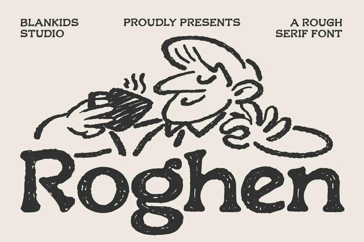 Rogthem Font Roghen Font - YouWorkForThem
