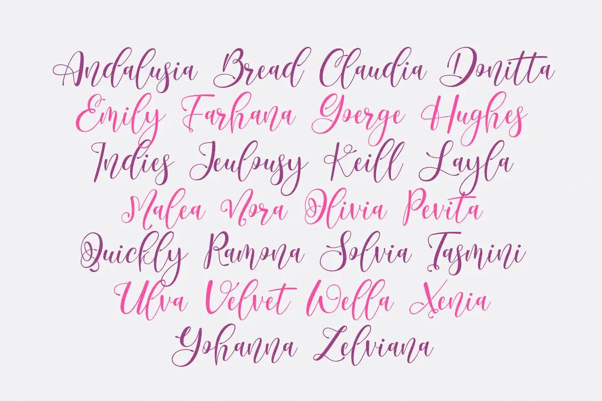 Self Font Cursive Oneself Font - FontPath