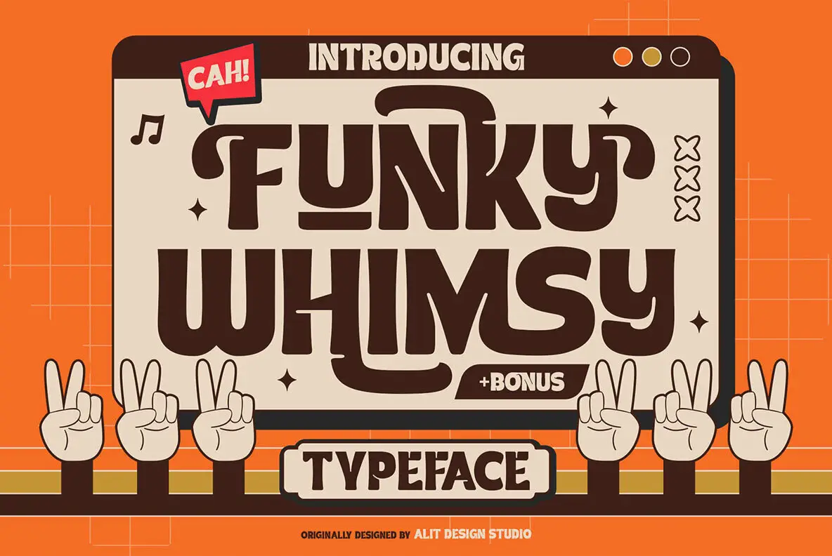 Fun Whimsy Font Funky Whimsy Font - YouWorkForThem