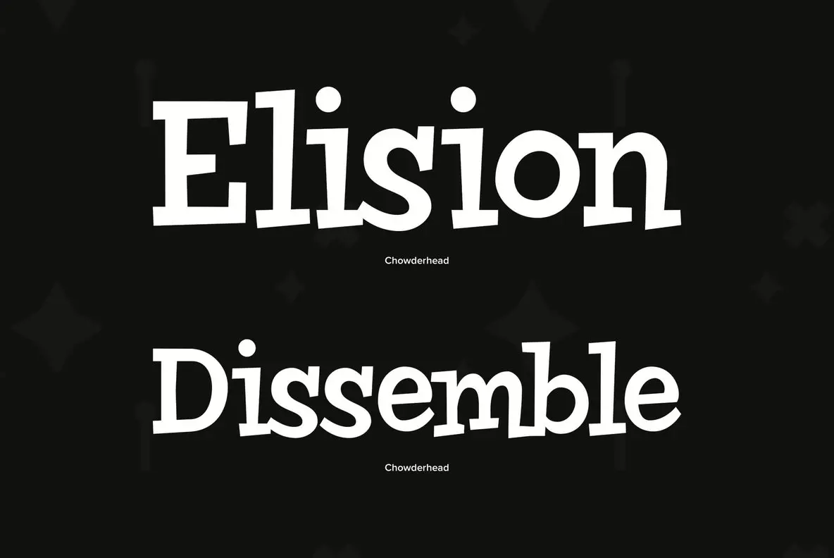 Chowderhead Font YouWorkForThem