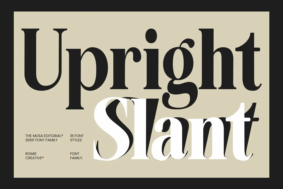 The Musa Editorial Font - FontPath