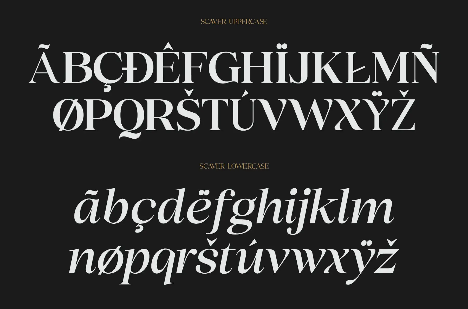 Scaver Scaver Font - YouWorkForThem