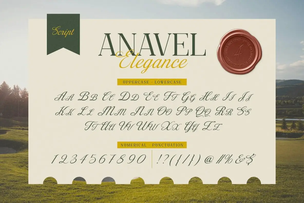Anavel Elegance Font - FontPath