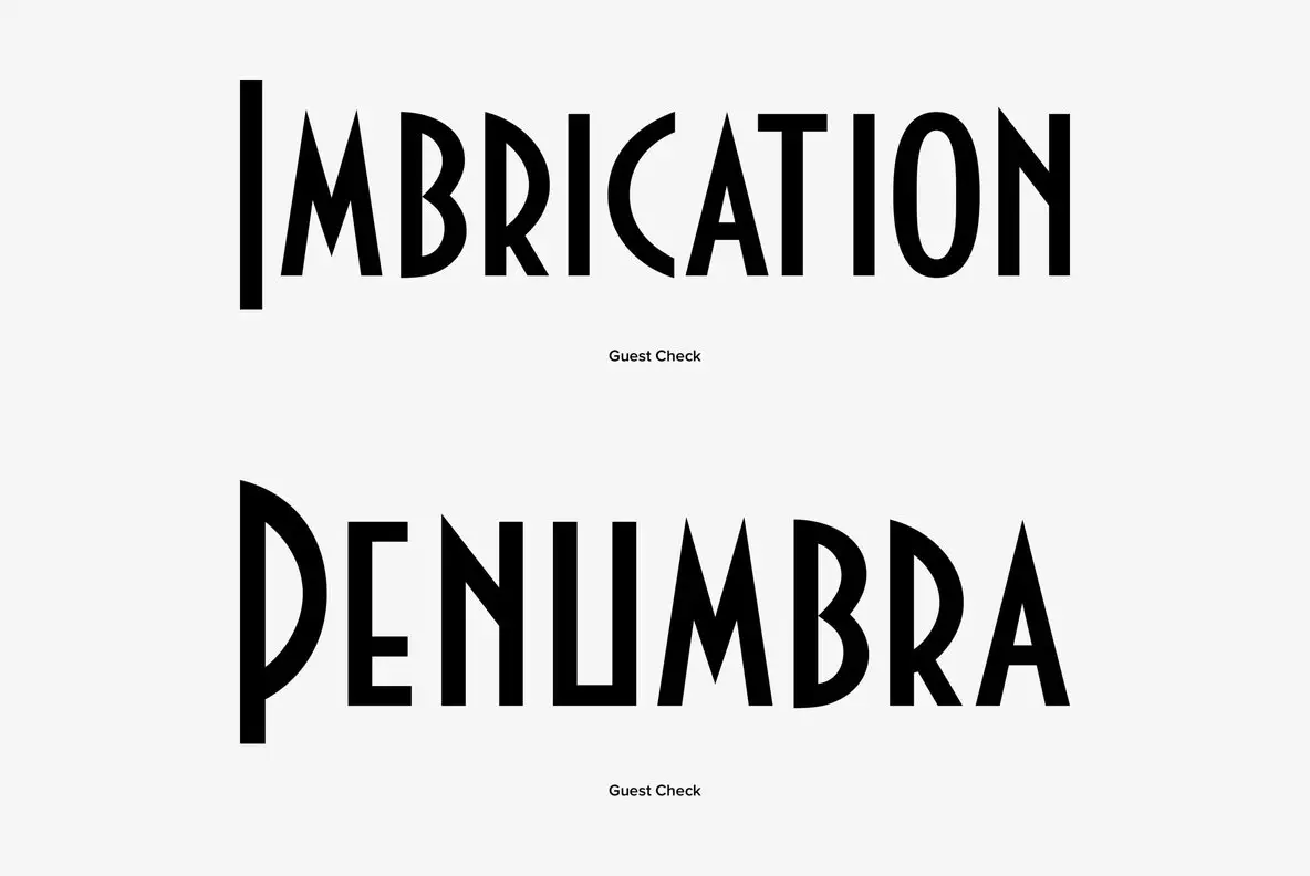 Guest Check Font YouWorkForThem