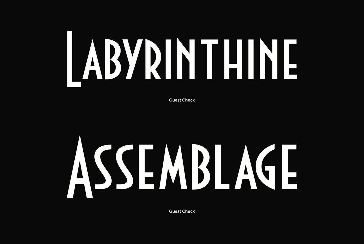 Guest Check Font YouWorkForThem