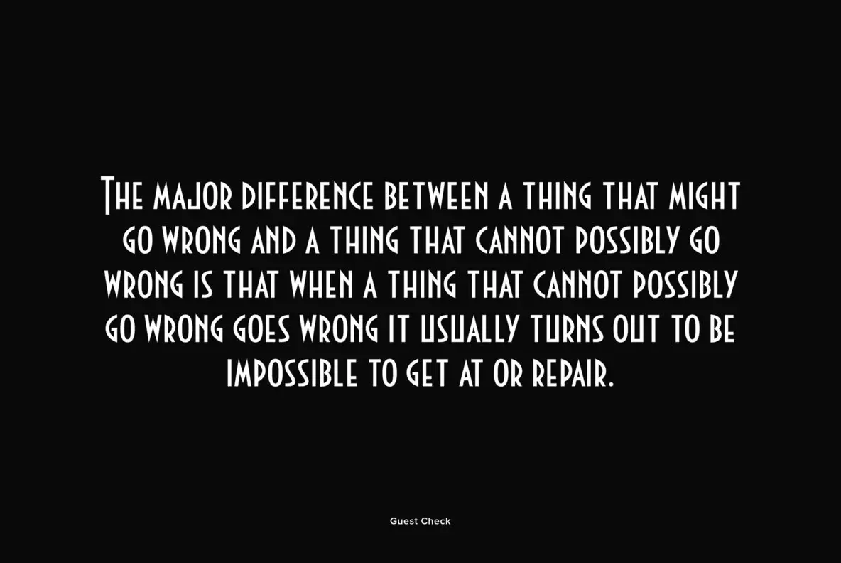 Guest Check Font YouWorkForThem