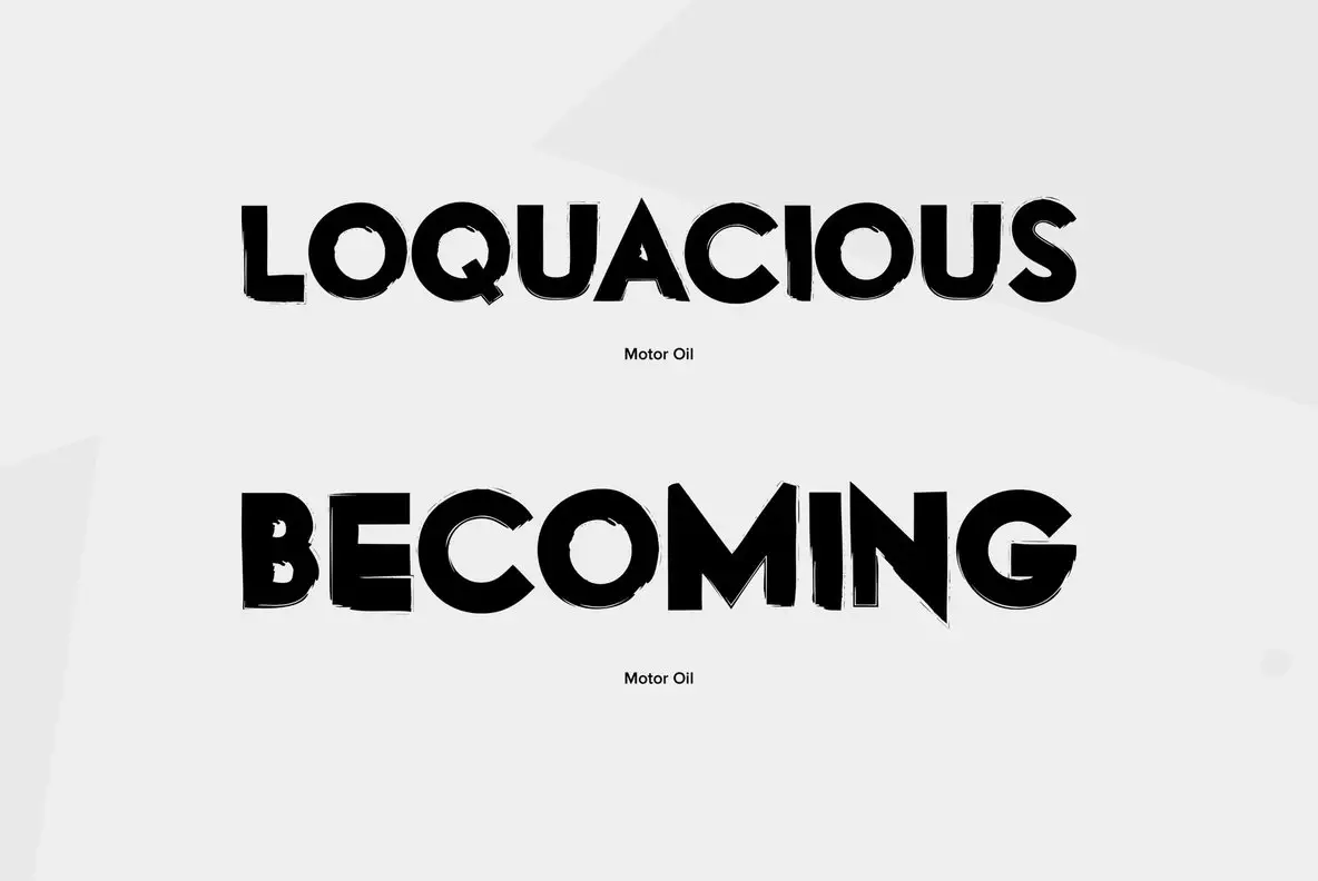 Motor Oil Font YouWorkForThem