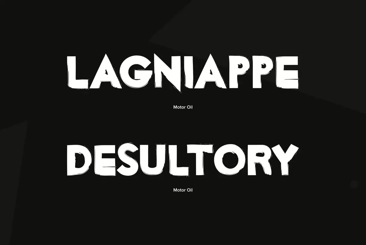 Motor Oil Font YouWorkForThem