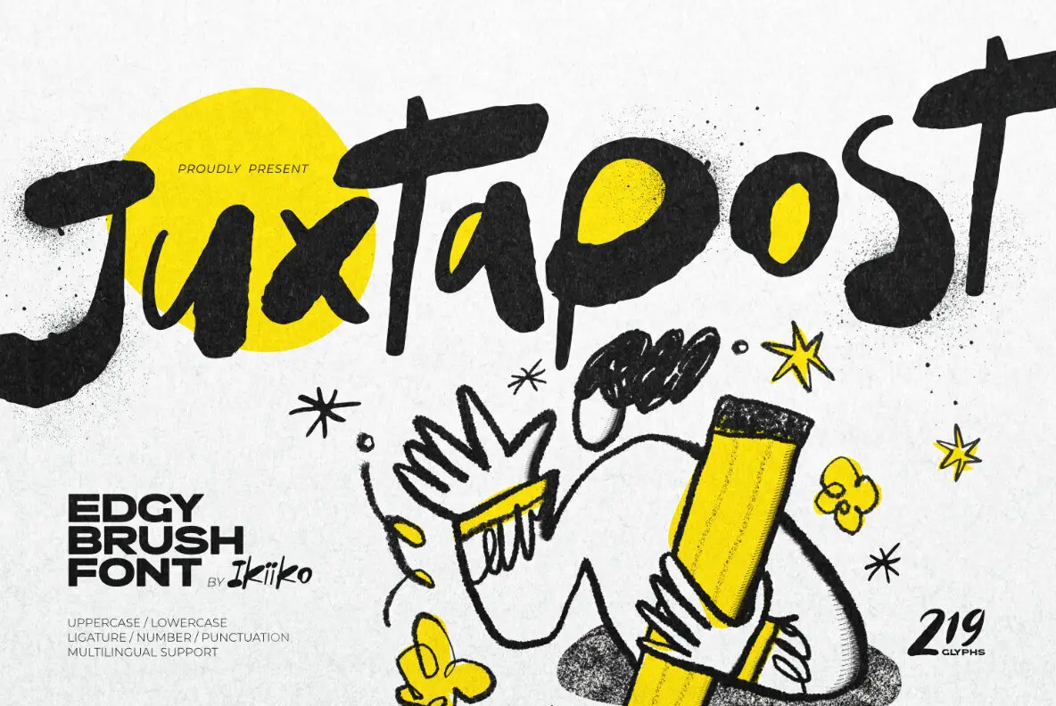 Juxtapost Font - YouWorkForThem