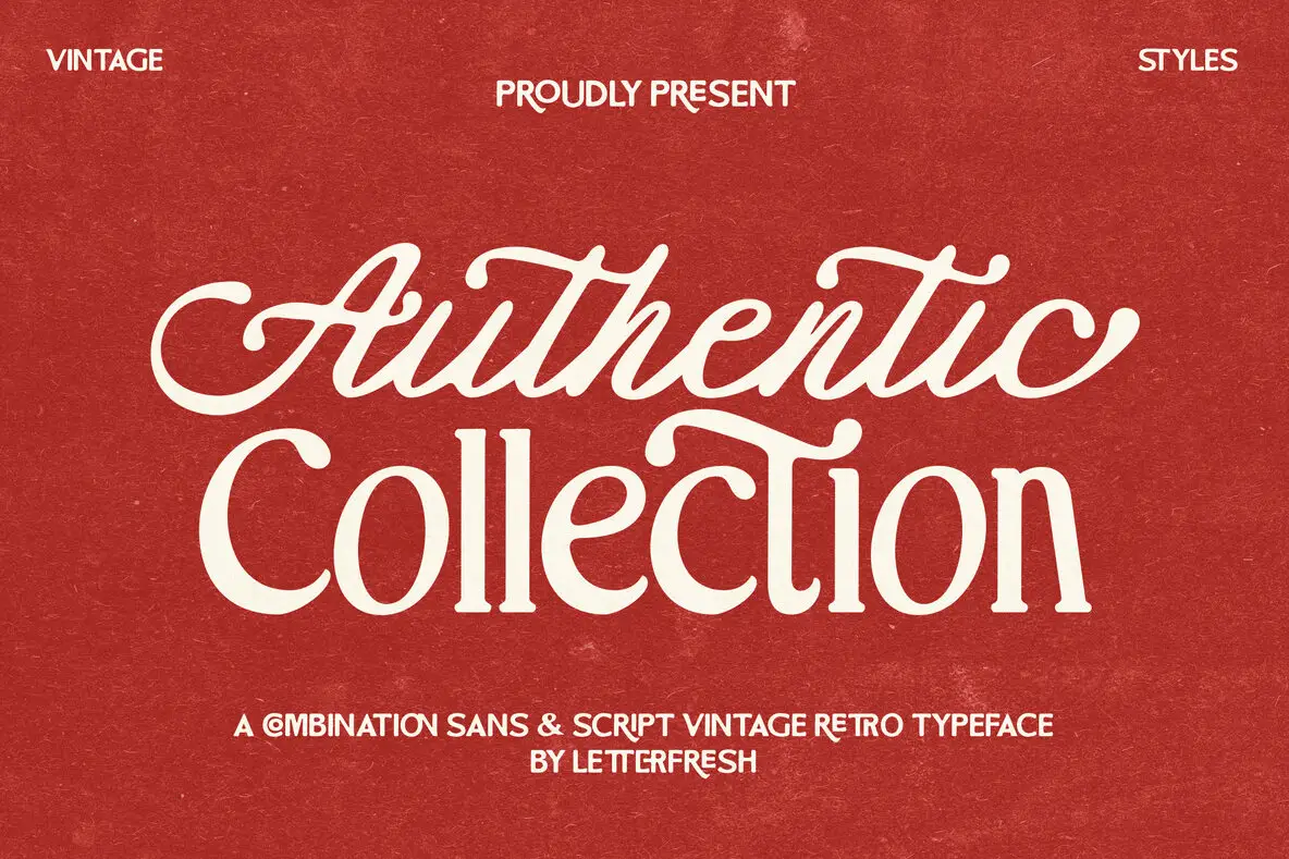 Authentic Collection Font Duo Font - Fontpath