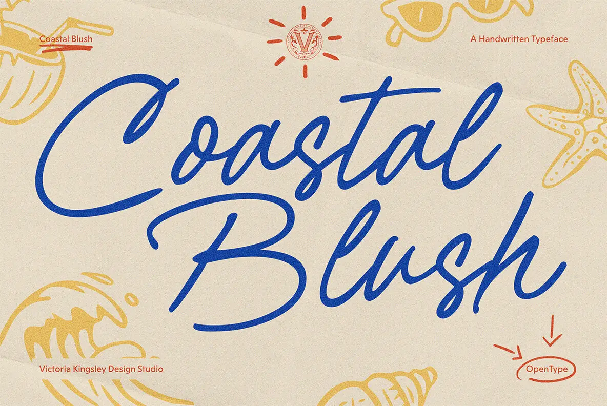 Coastal Blush Font - Fontpath