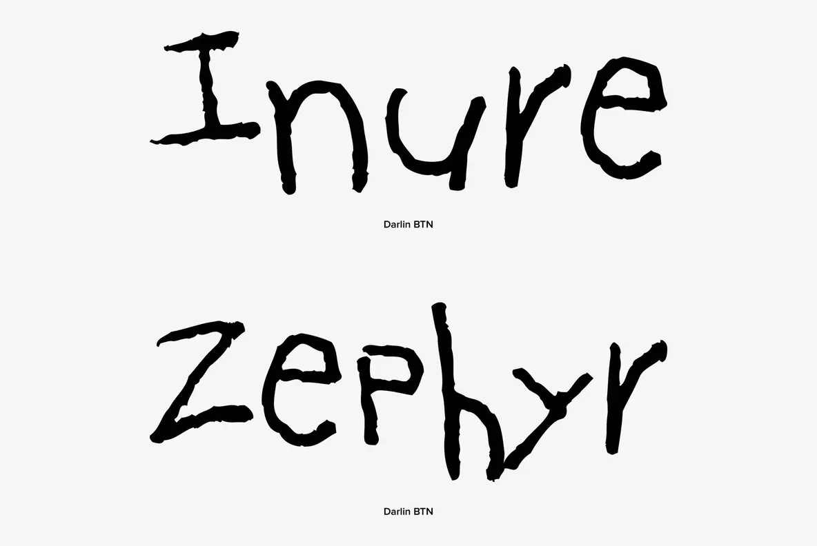 Dharein Lettering Darlin Font - Fontpath