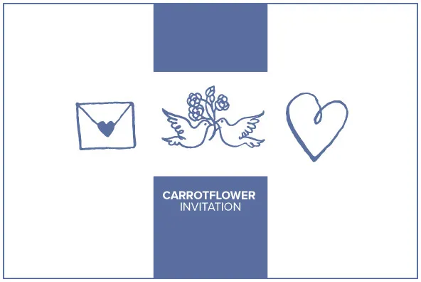 Carrotflower Invitation Icons