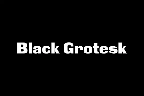 Black Grotesk Font