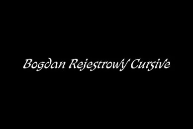 Bogdan Rejestrowy Cursive