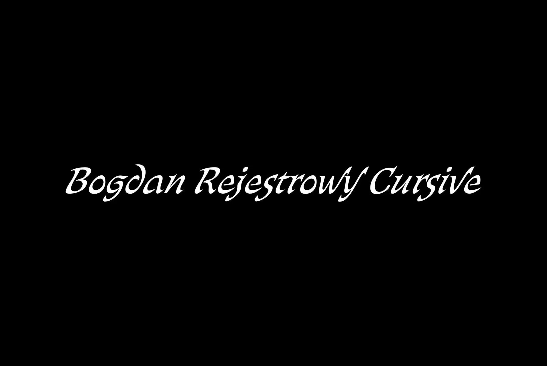 Bogdan Rejestrowy Cursive