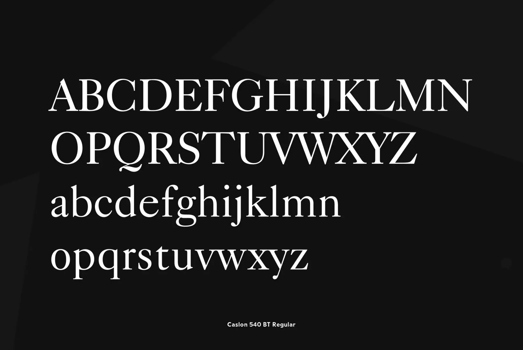 Caslon 540 Font - YouWorkForThem