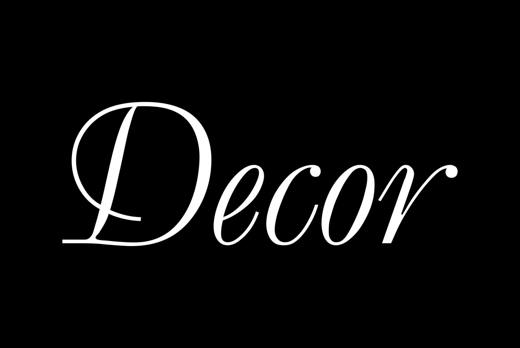 Decor Font - YouWorkForThem