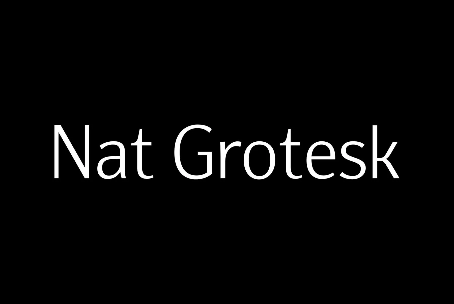 Nat Grotesk