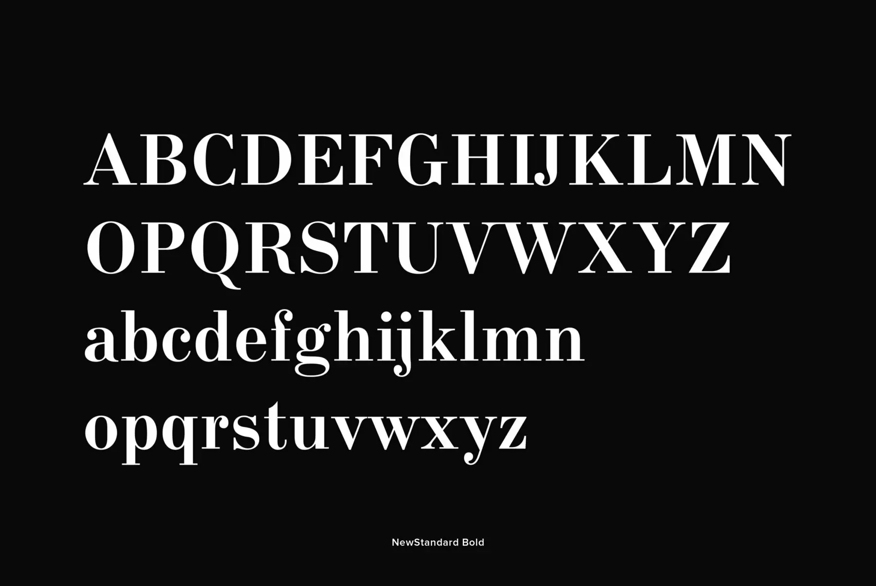 New Standard Font - YouWorkForThem