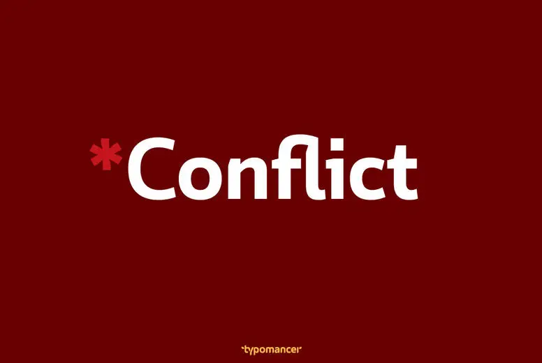 Conflict Font