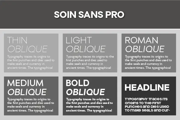 Soin Sans Pro Font - Fontpath