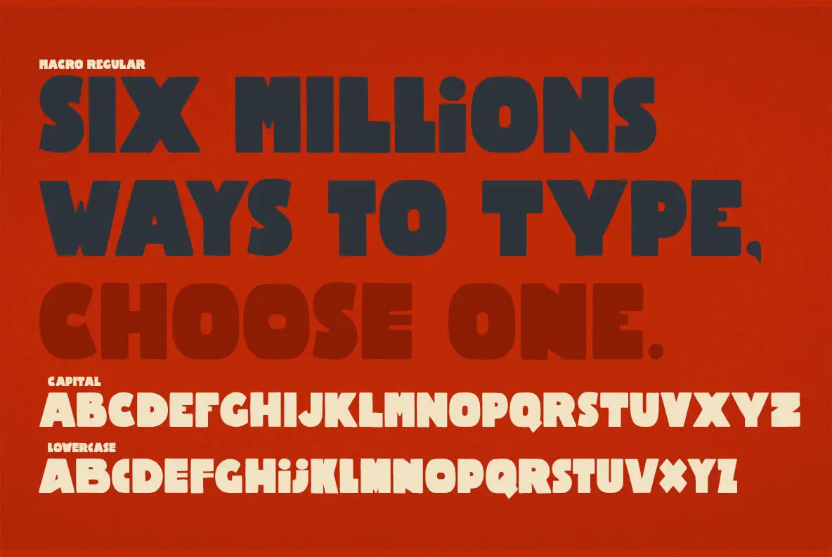 Macro Font YouWorkForThem