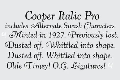 Cooper Italic Pro