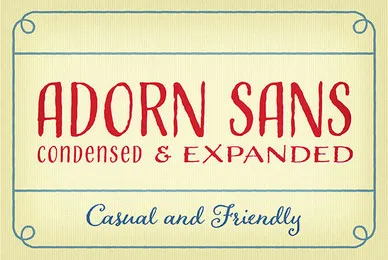 Adorn Sans Expanded